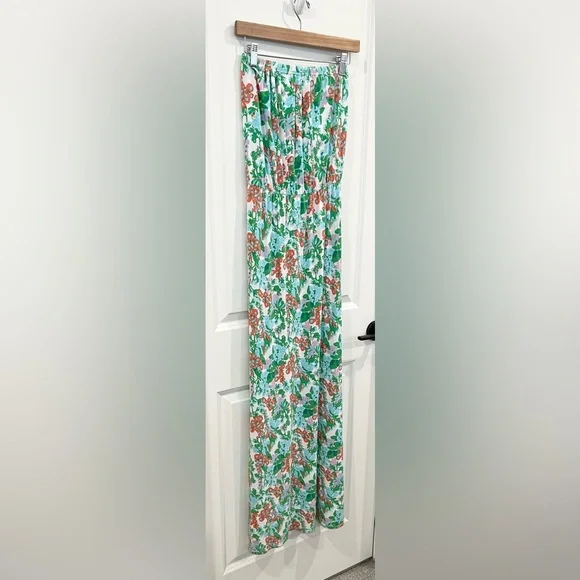 Lilly Pulitzer Marlisa Mini Bee In Your Bonnet Floral Jersey Maxi Dress Women XS - Picture 2 of 11